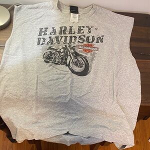 Harley-Davidson Gray Graphic Tank Top